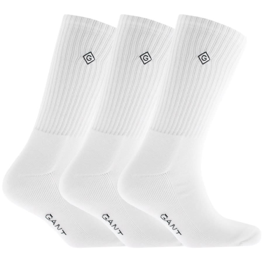 Alternative Image for ProductGant Three Pack Sports Socks White1